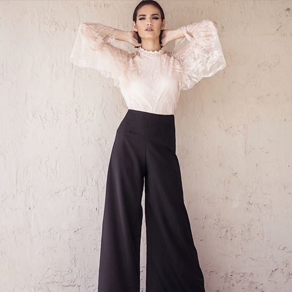 💐NWT Chic High Waist Palazzo Pants! - Picture 4 of 6